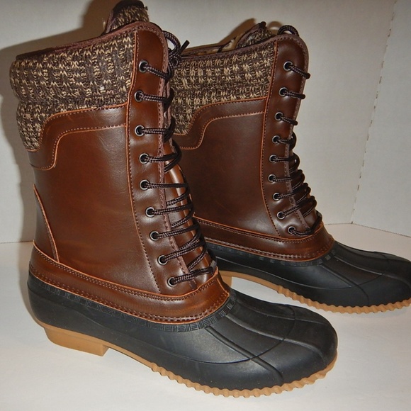 sweater cuff duck boot